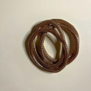 The Limited- Rose gold stretchy bracelet stack